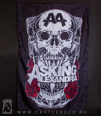 флаг asking alexandria (череп)