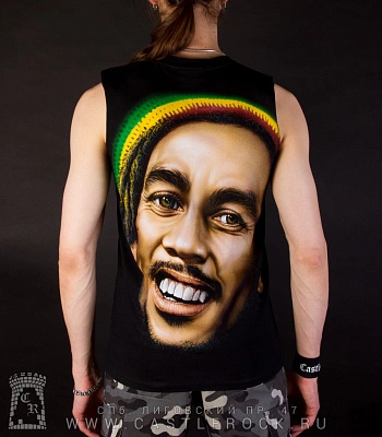 майка bob marley (цветной)