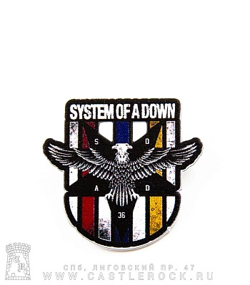 значок цанга system of a down "36"