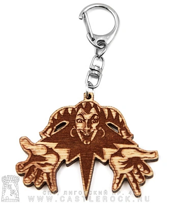 брелок деревянный король и шут (лого)