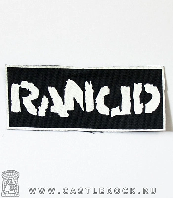 нашивка rancid (белая надпись)