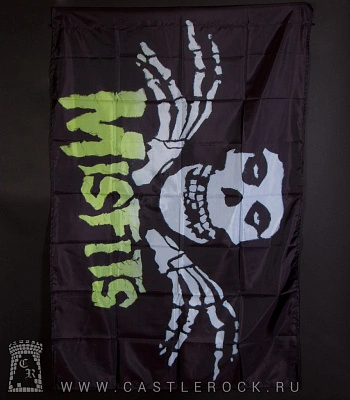 флаг misfits (зеленая надпись, лого)