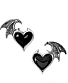 серьги alchemy gothic (алхимия готик) e444 blacksoul