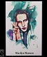 открытка авторская marilyn manson