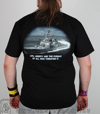 футболка army корабль военный