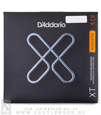 струны d'addario бронзовые для акустической гитары xtapb1047