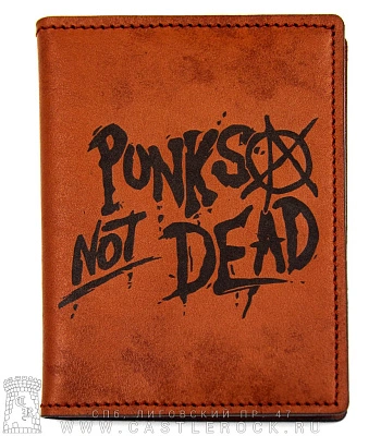 обложка для автодокументов punks not dead (ручная работа)