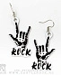 серьги коза "rock"