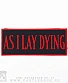 нашивка as i lay dying (надпись красная)