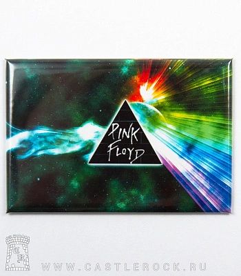 магнит прямоугольный pink floyd "the dark side of the moon" (лучи)