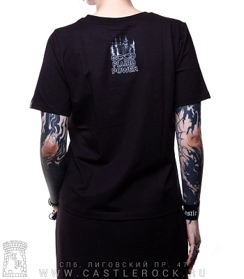 женская футболка кот в пижаме (прямая, светится)