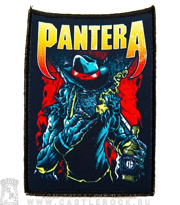нашивка pantera (скелет ковбоя)