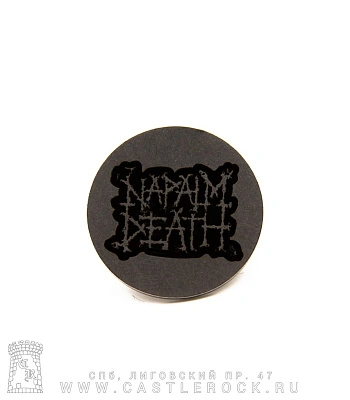 значок цанга с гравировкой napalm death