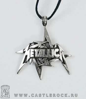 подвеска metallica (лого с надписью)