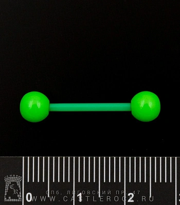 Штанга Биофлекс с Акриловыми Шариками (зеленая матовая) 1,6 х 16 х 6/6