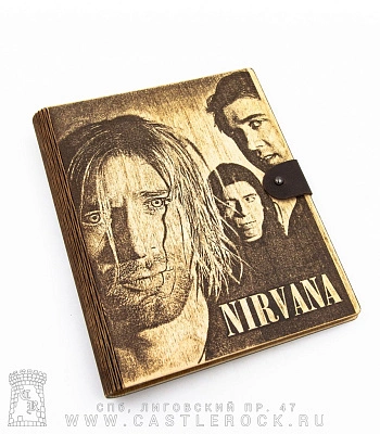 блокнот с разъемными кольцами nirvana (группа, крупный план)