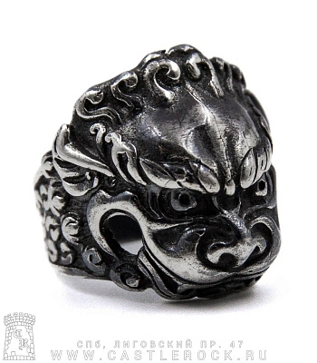 кольцо лев страж китайский