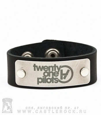 браслет кожаный twenty one pilots (широкий)