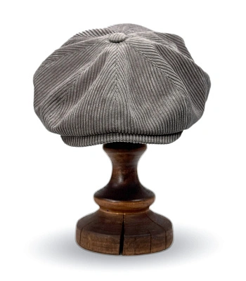 кепка восьмиклинка classic velveteen (серая)