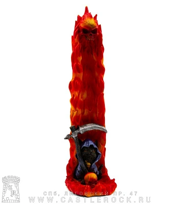 подставка под благовония котенок мрачный жнец в адском пламени