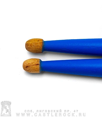 барабанные палочки hun premium qi 5a (голубые) деревянные наконечники
