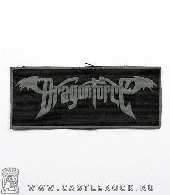 нашивка dragonforce (лого серое)