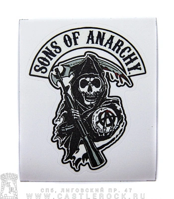 наклейка виниловая sons of anarchy