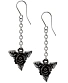 серьги alchemy gothic (алхимия готик) e472 black rose