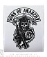 наклейка виниловая sons of anarchy