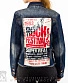 куртка джинсовая женская синяя "rock festival" ts6002