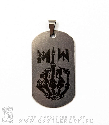 жетон с гравировкой motionless in white