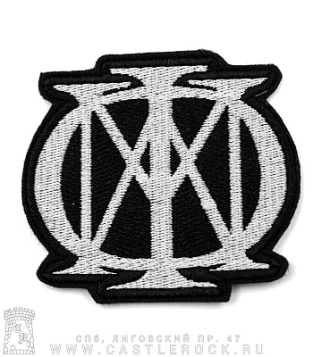 нашивка dream theater (лого белое, вышивка)