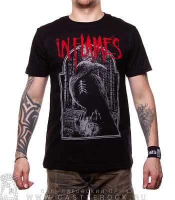 футболка in flames "sounds of a playground fading" (принт темный)