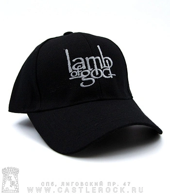 бейсболка lamb of god (шесть клиньев, вышивка)