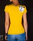 женская футболка пилот лого (прострочка, желтая)