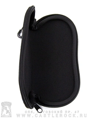 чехол для очков черепа и розы (ч/б)