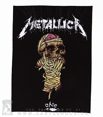 нашивка на спину metallica "one"