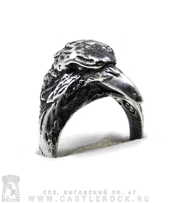 кольцо ворон (голова, широкое)