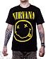 футболка nirvana "come as you are" (смайл, надпись)
