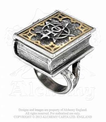 кольцо alchemy gothic (алхимия готик) r187 dee's book of angel magic stash