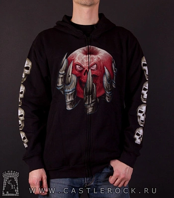 балахон на молнии смерть с яблоком