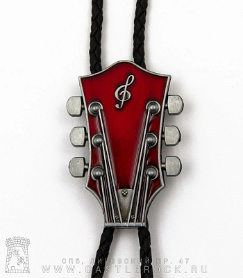 боло гитара (головка грифа, эмаль красная)