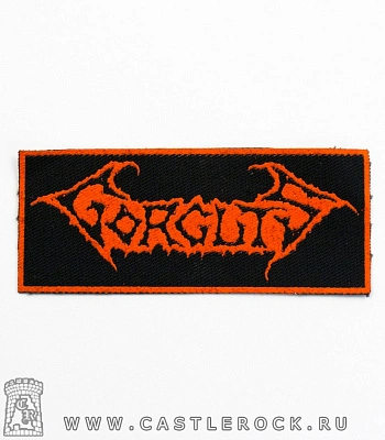 нашивка gorguts (надпись красная)