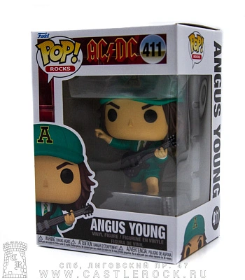 статуэтка ac/dc angus young (в зеленом, funko pop!)