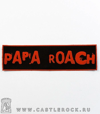 нашивка papa roach (лого красное)