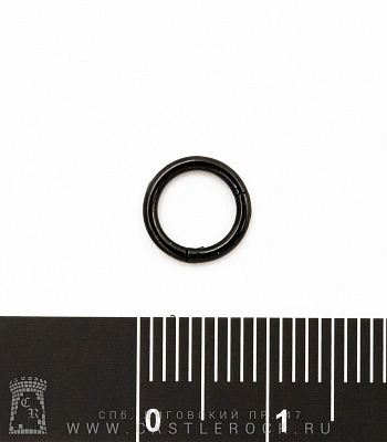 Сегментное Кольцо Кликер Сталь Черное 1,2 х 6