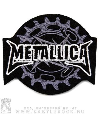 нашивка metallica (лого, пильный диск, вышивка)