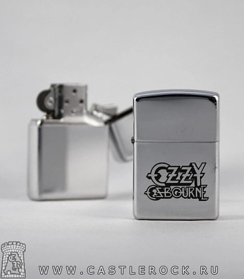 зажигалка с гравировкой ozzy osbourne (лого)
