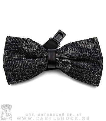 галстук-бабочка черепа (черный)
