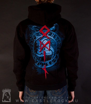 балахон на молнии бог один "odin"